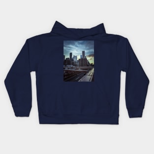 Brooklyn Bridge Manhattan Skyline NYC Kids Hoodie